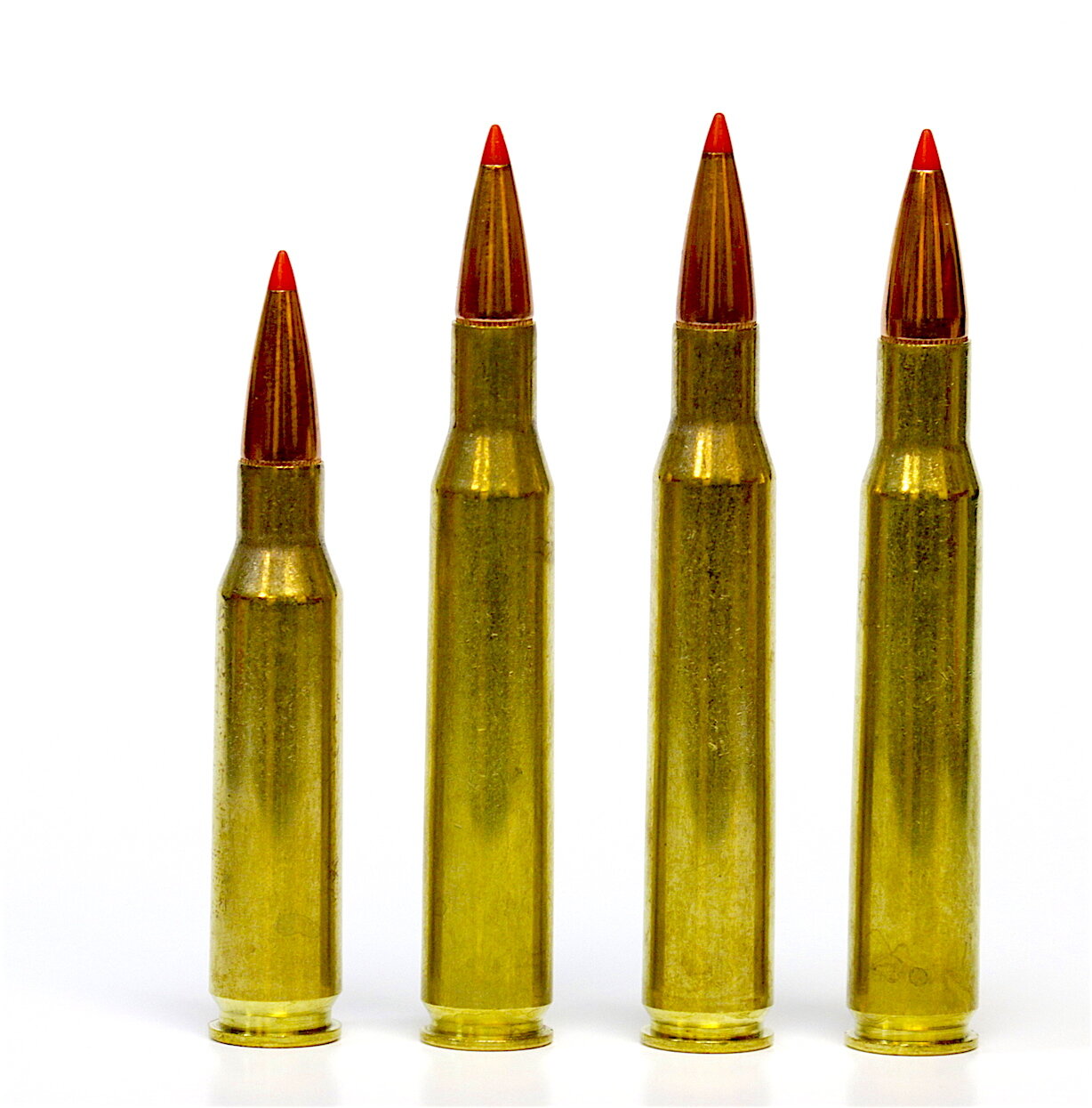 Cartridge line up: 7mm-08 Remington, 270 Winchester, 280 Remington, 30-06 S...