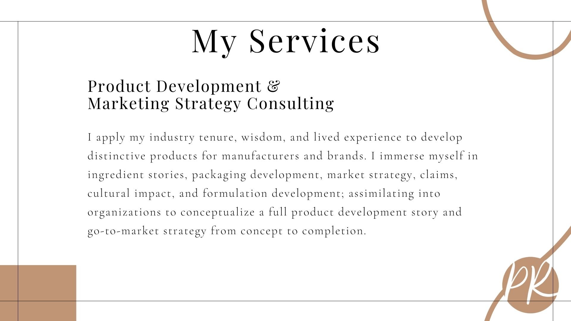 Product Development & Marketing Strategy Consultant