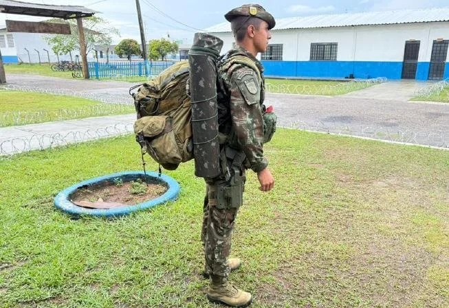 Soldier carrying the ORENgE kit