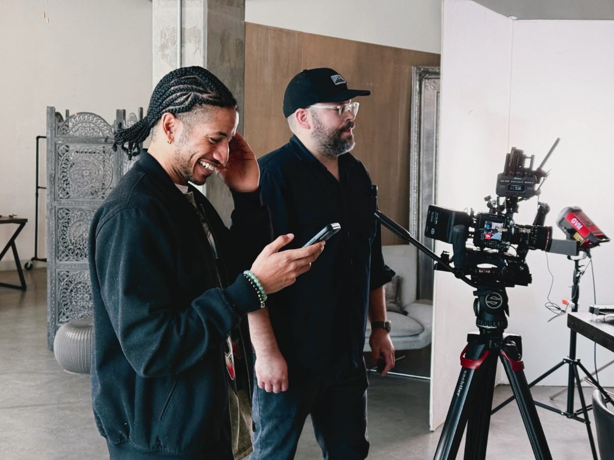 Rogue Dynamics production crew on set