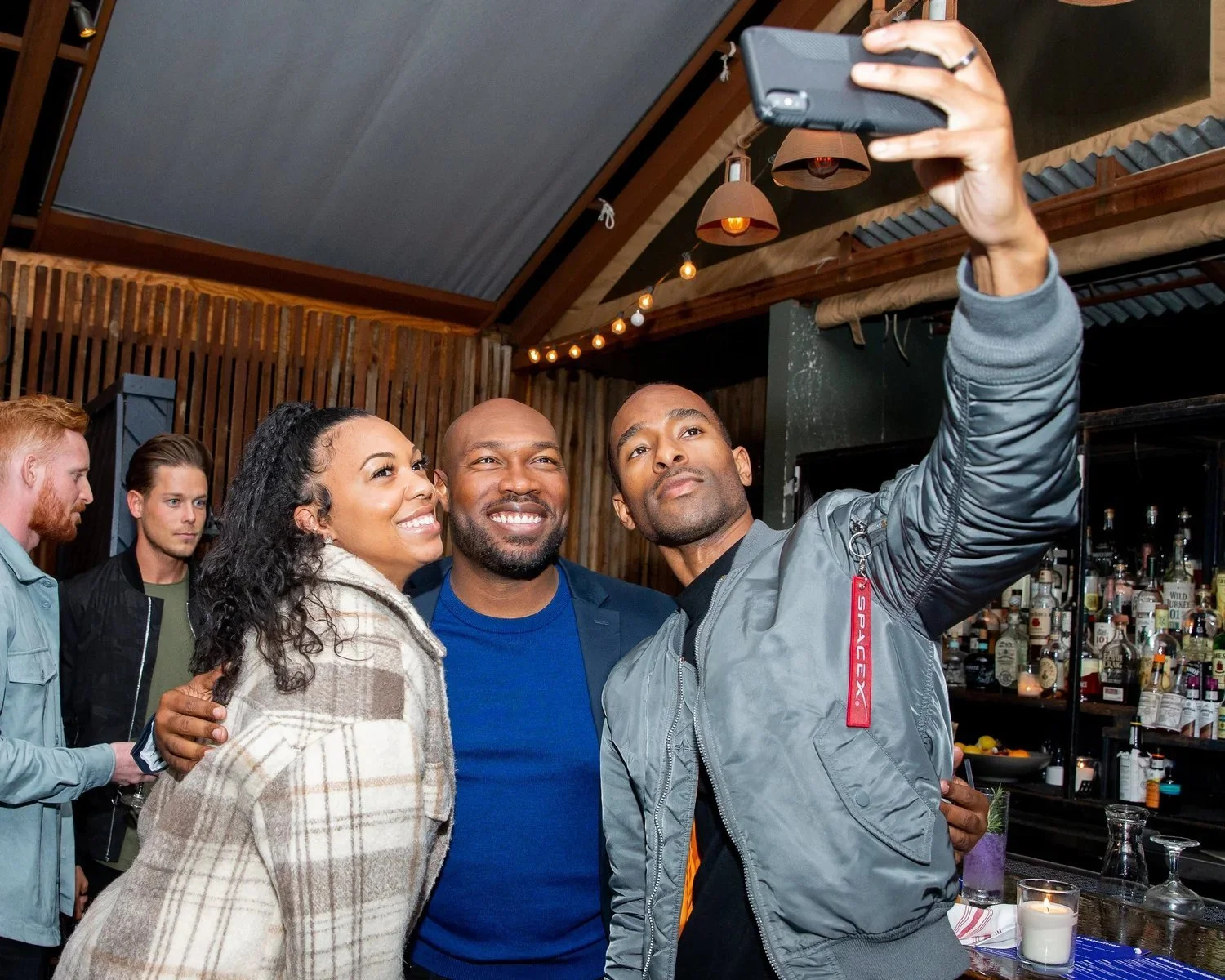 CJ Johnson and friends at a Los Angeles event