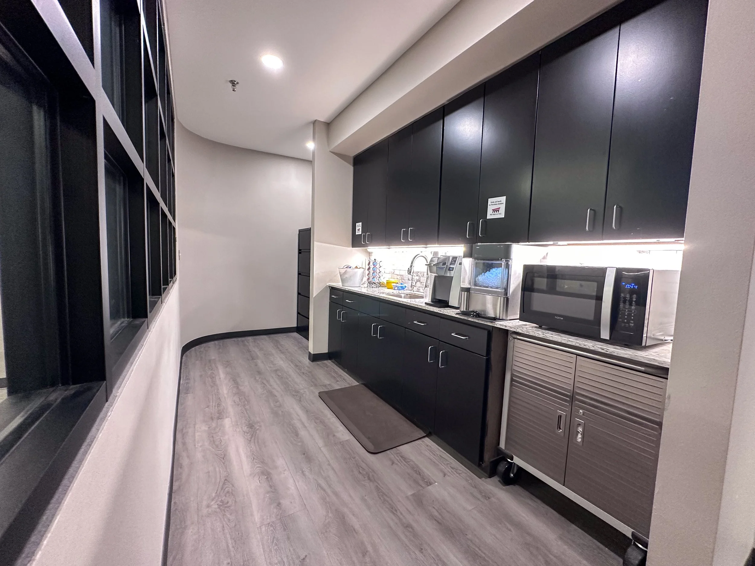 ClayDesta members breakroom — Keurig coffee and RO water