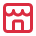 Icon of a small red building