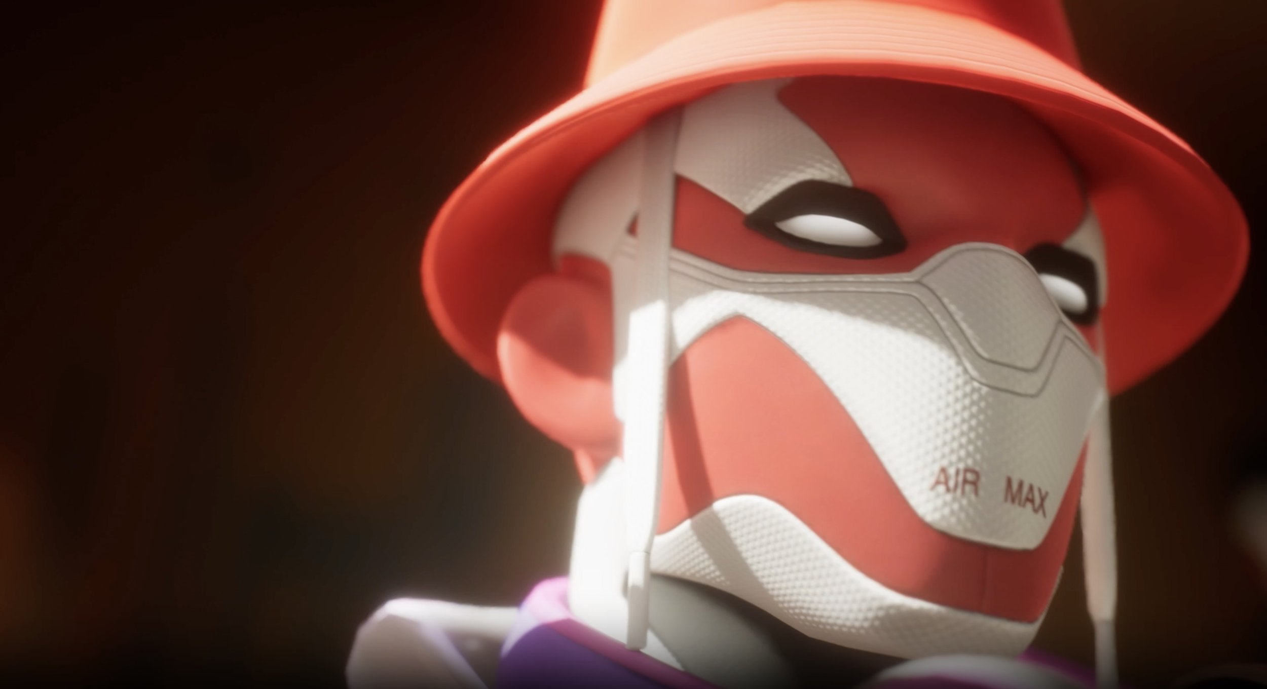 Nike Airphoria-inspired UEFN skyline with sneaker-branded city elements