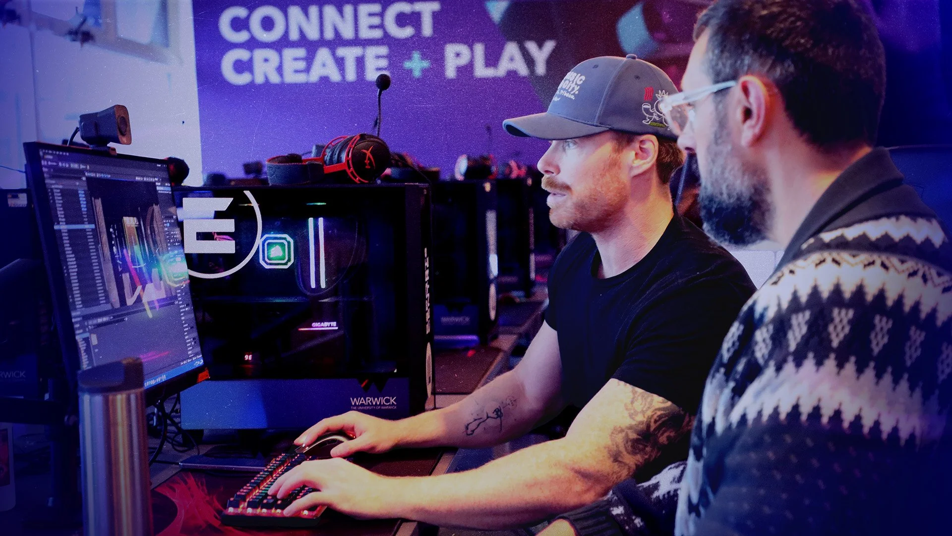 Participants at Warwick engaged in a real-time 3D learning environment