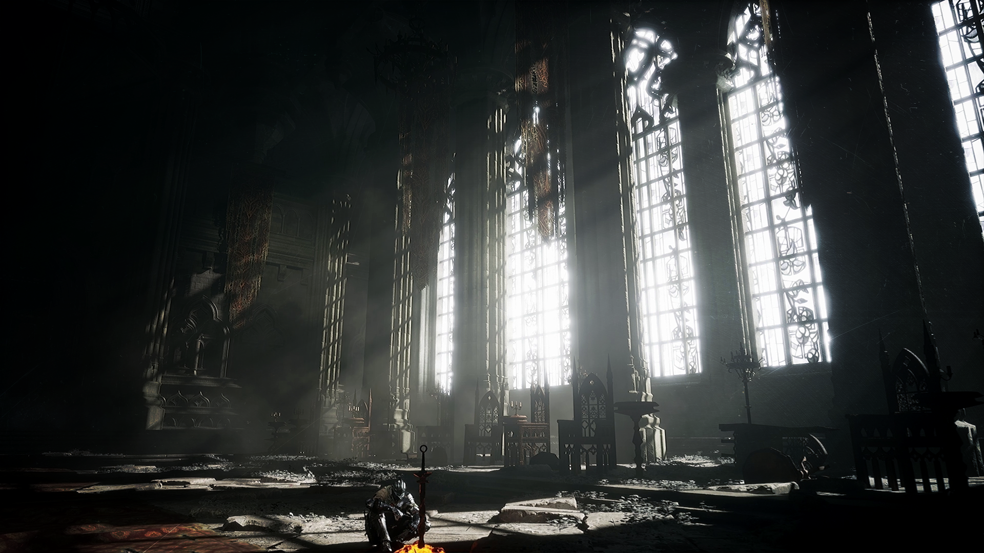 Stylised Unreal environment showing interactive worlds and layered information.