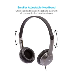 Adjustable child-sized headphone headband