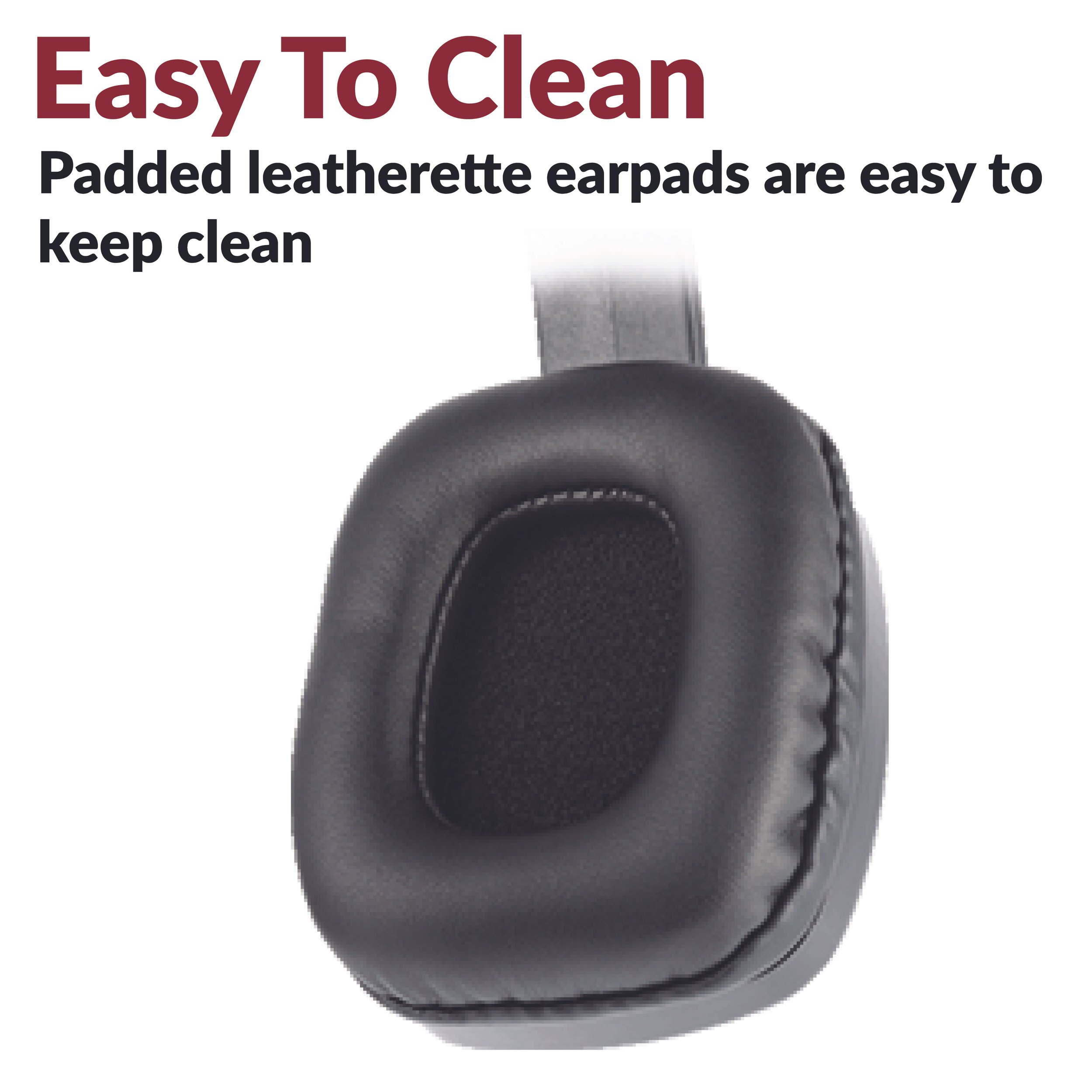 Easy-to-clean headphone earpads