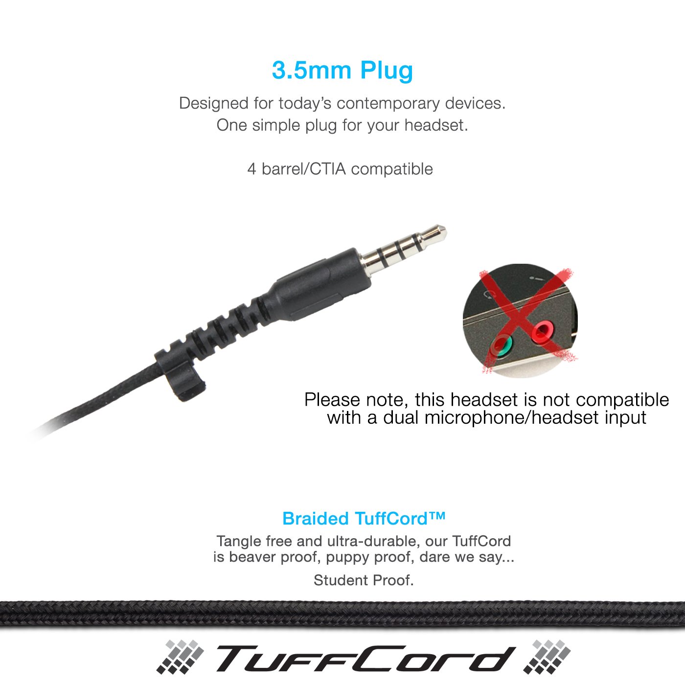 3.5mm plug with tuffCord
