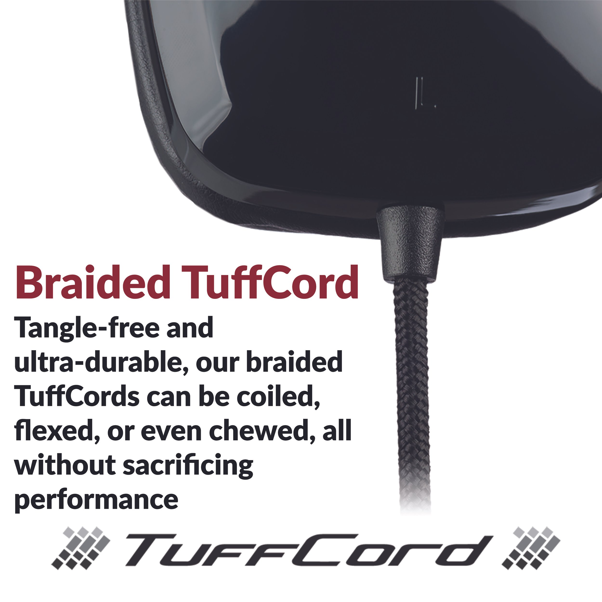durable tangle free USB-A Headphone cable