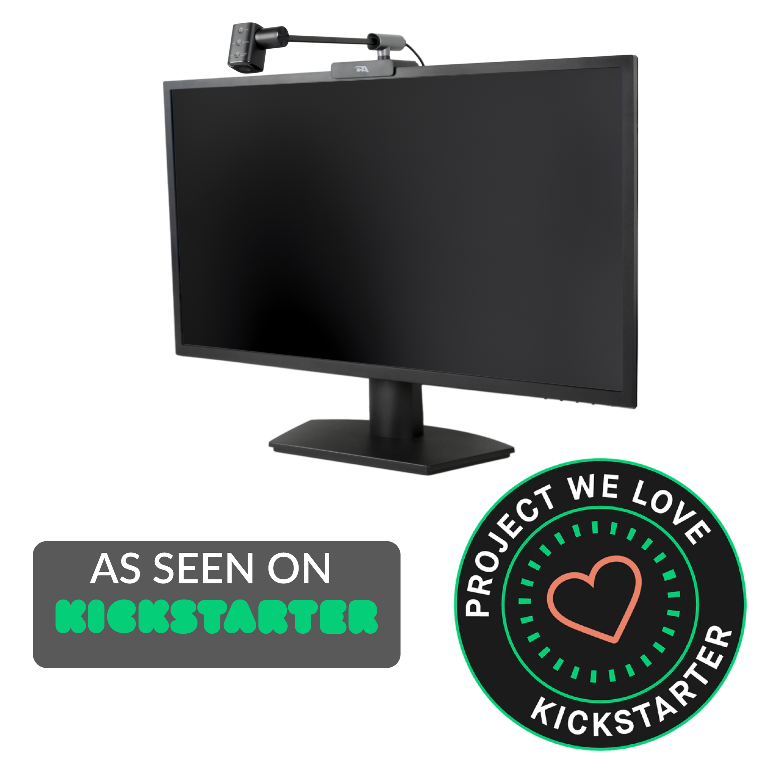 Webcam Flex highlighted on Kickstarter with Project We Love badge