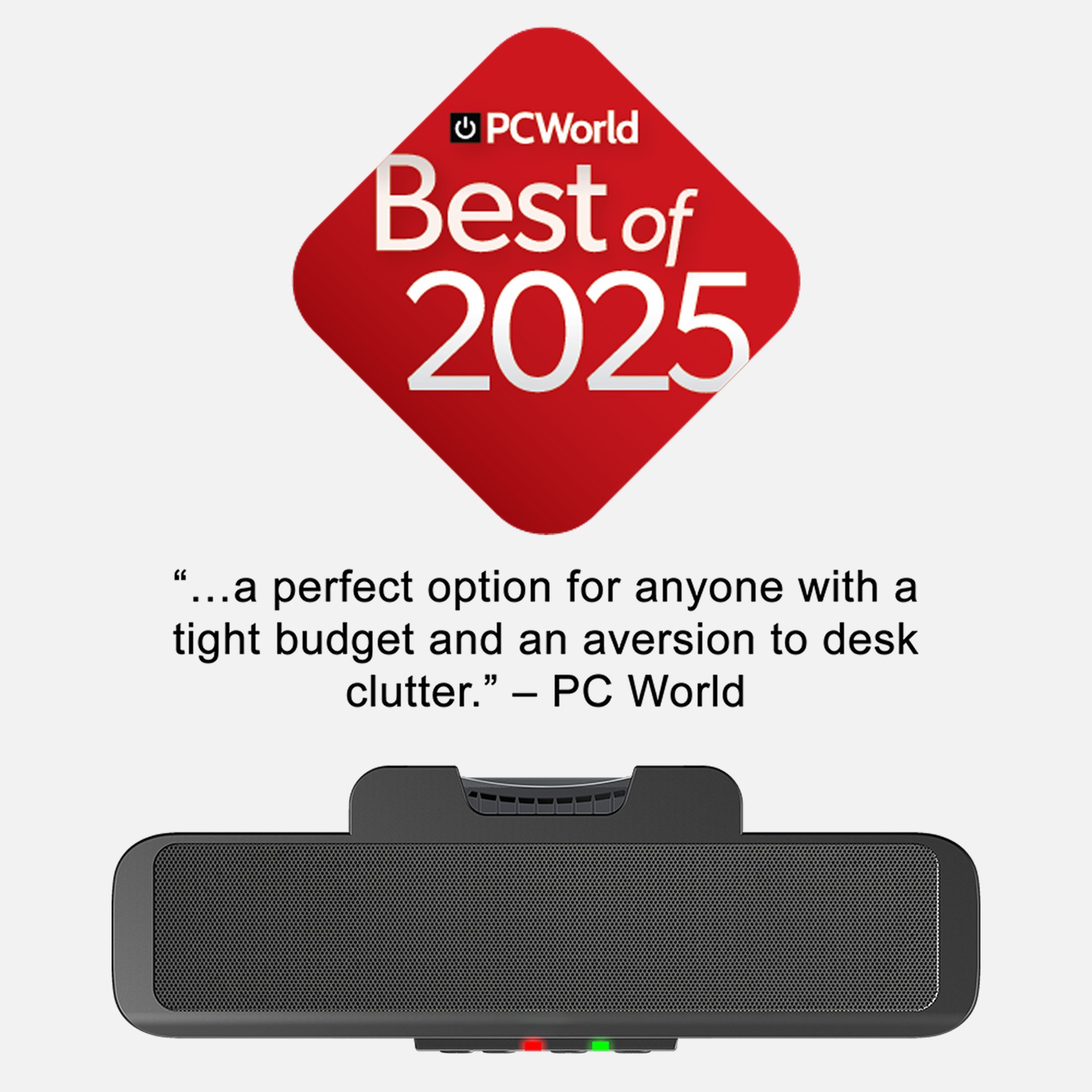 PC World best of 2025 badge
