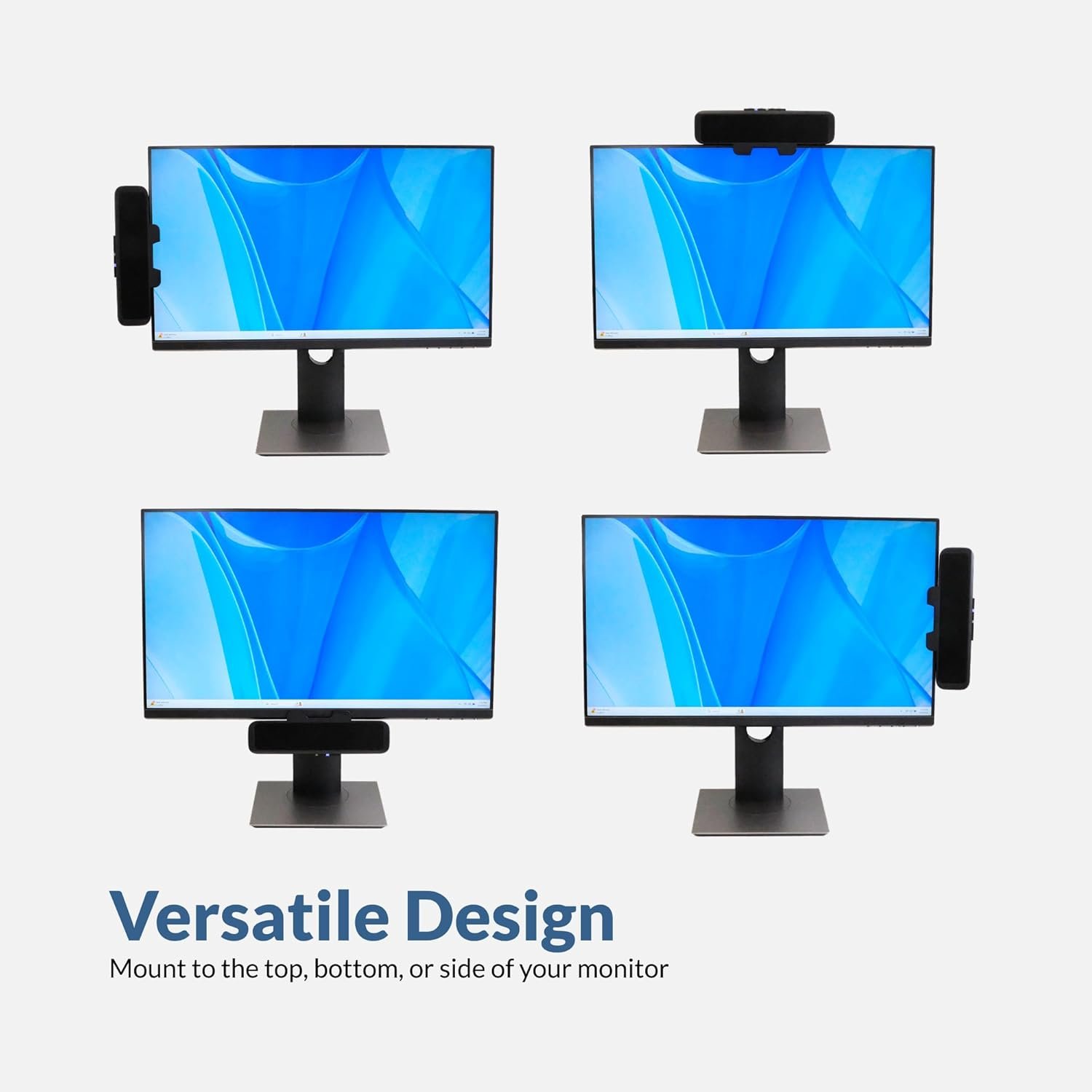 Monitor mounted speakerbar with mic