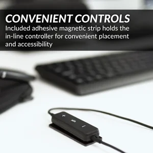 Professional AI Noise Cancellation headset with convenient in-line volume and mute controls