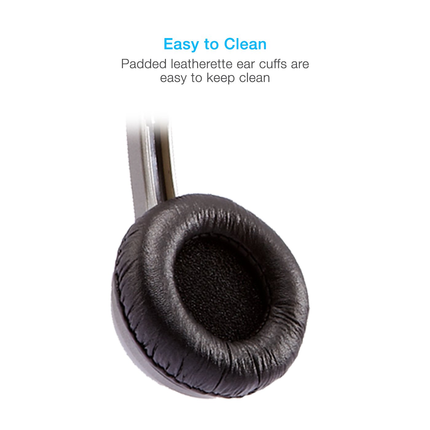 Easy-to-clean headphone earpads