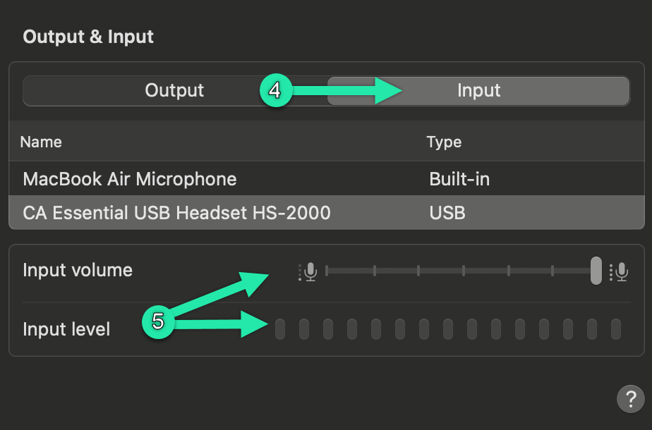 macOS Input tab screenshot