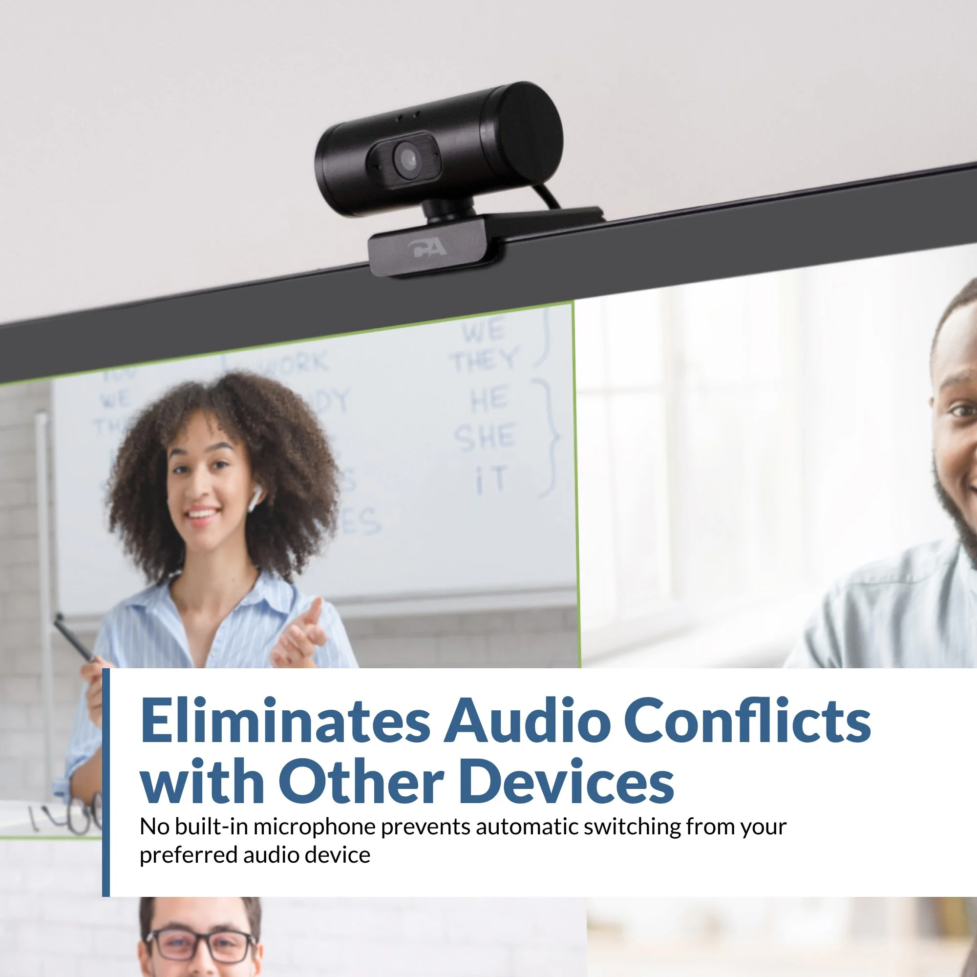 WC-1000 webcam with no built-in microphone