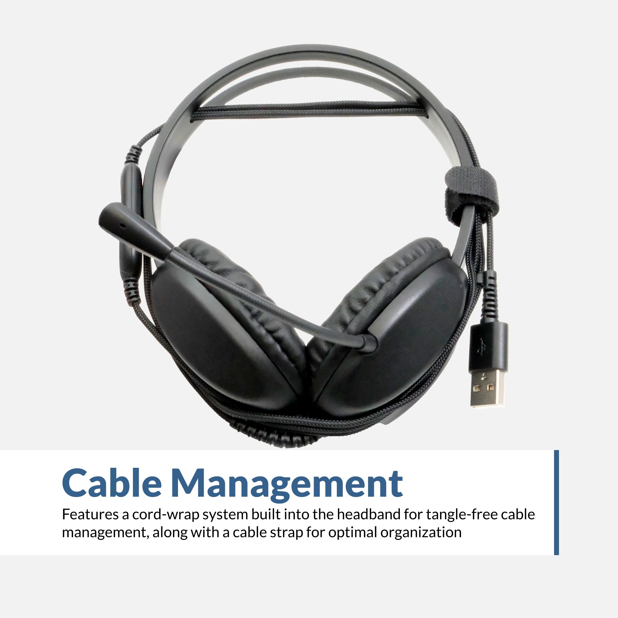 Easy Cable Management with built in cord-wrap system