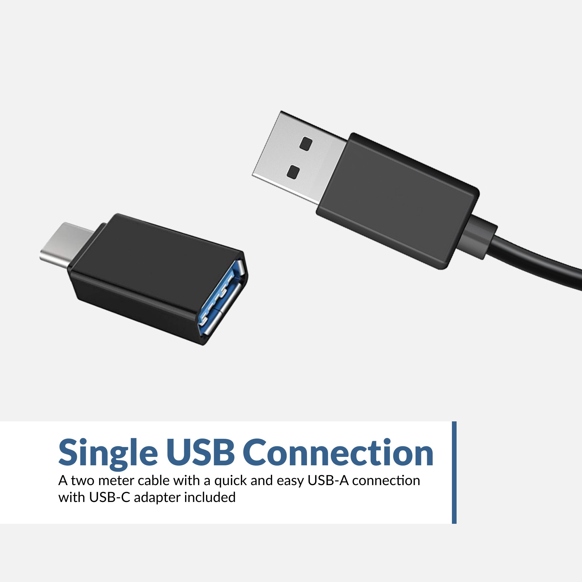 USB-C adapter included