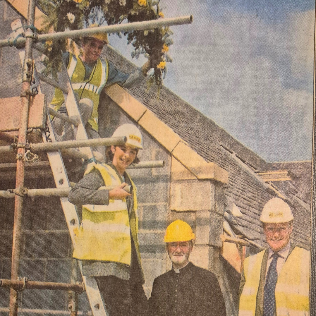 Topping-out ceremony, 2004