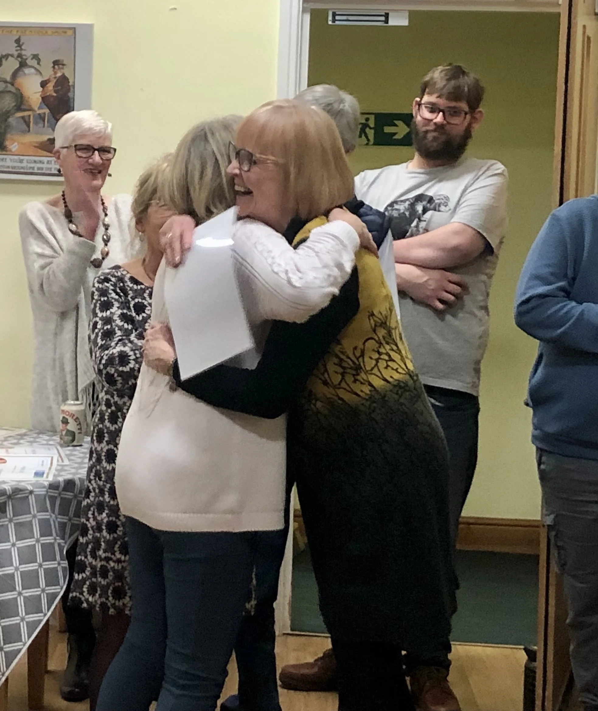 Bell View volunteer receiving thanks