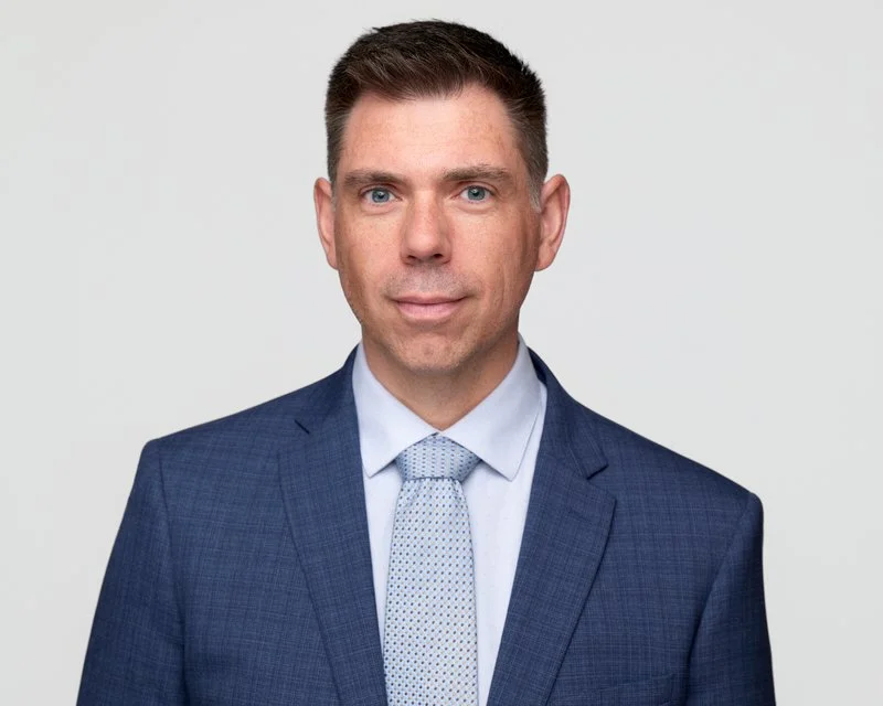 Professional headshot Winnipeg man navy suit 204 Photography