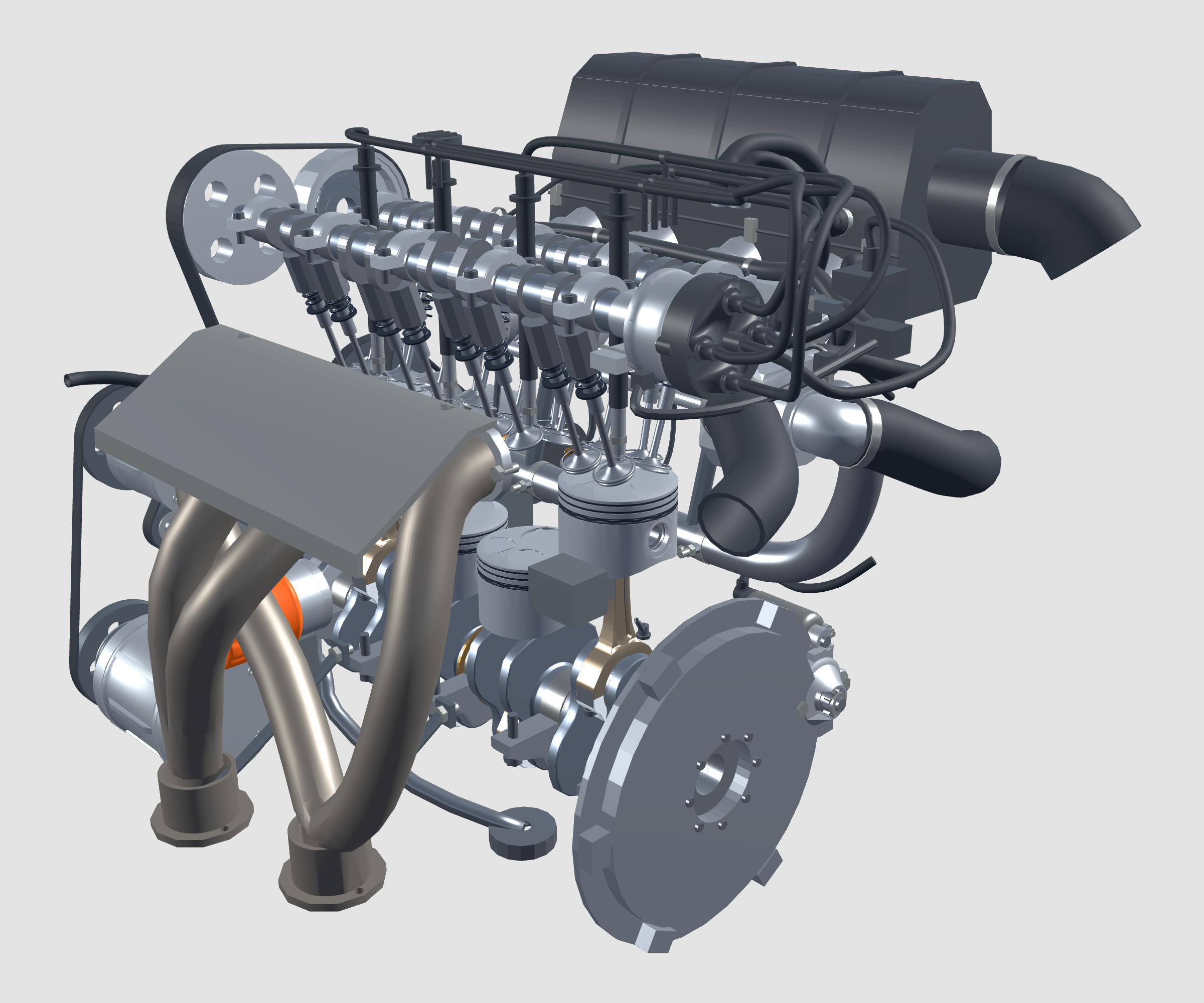 1995 Toyota 4A-GE 20V Blacktop educational model — Intermediate Internal inspection