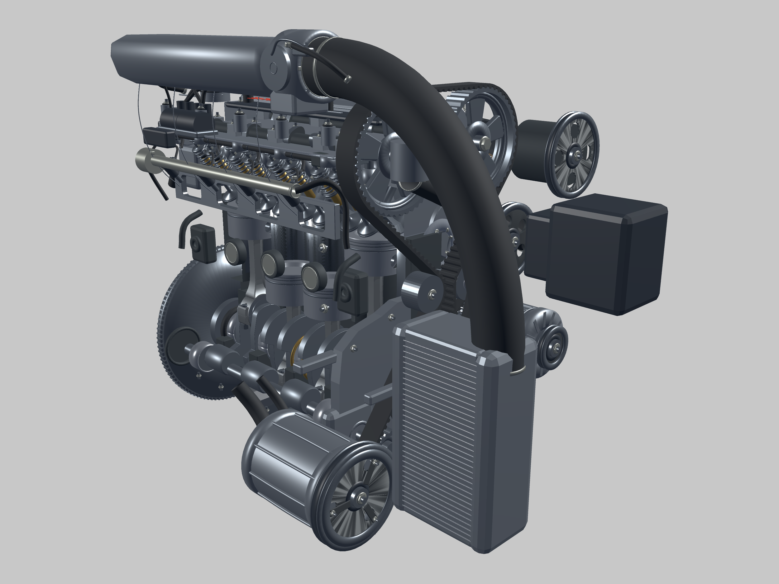 1991 Mitsubishi Eclipse GS Turbo 4G63T Engine — Cutaway