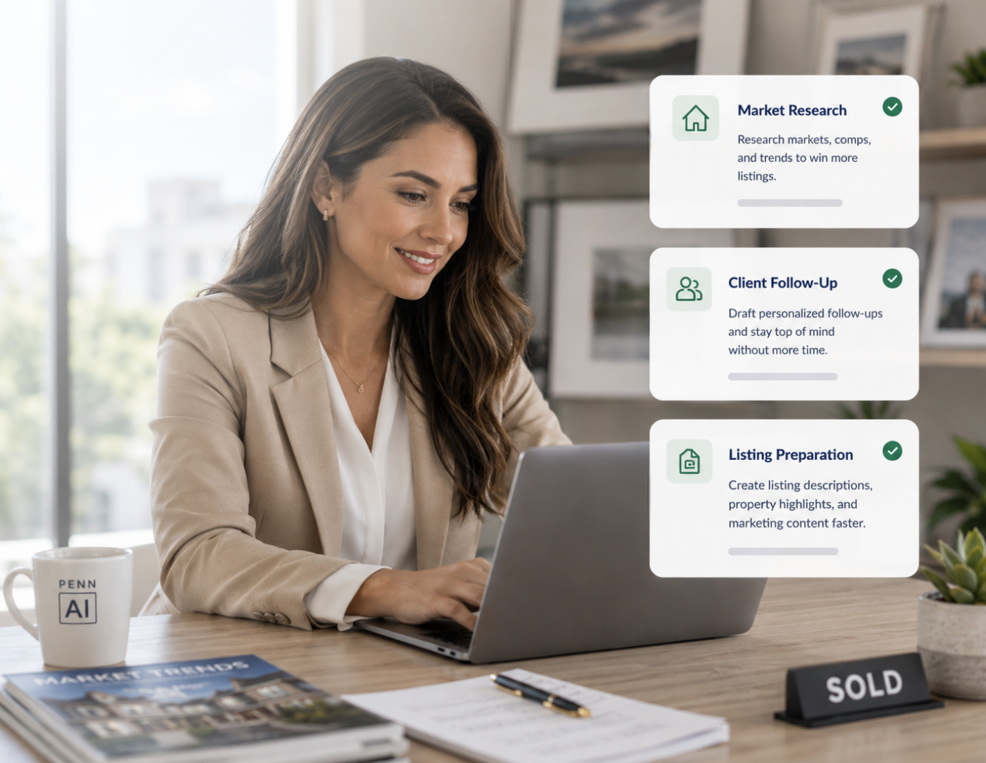 Real estate professional using Claude