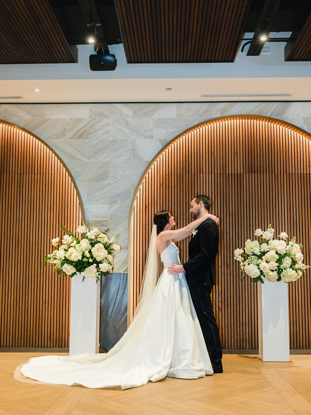 First dance under ambient lights
