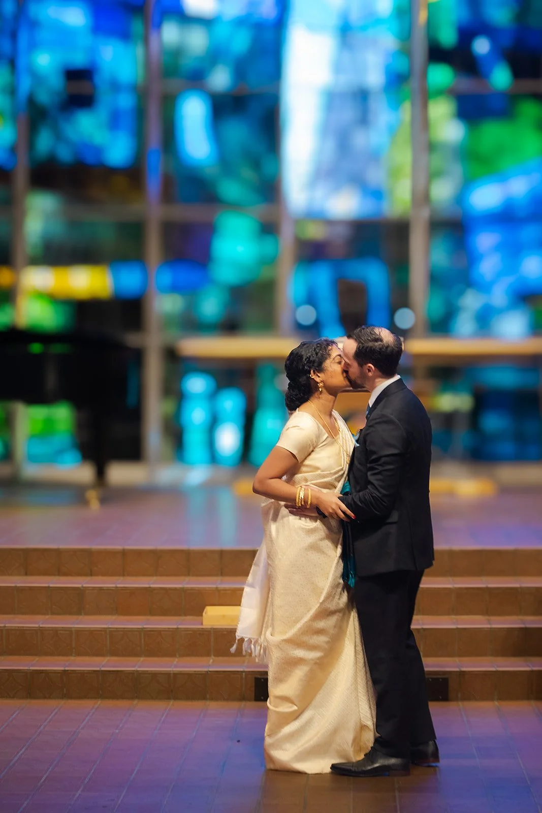 Bride getting ready moment at Evanston Women's Club - documentary wedding photography
