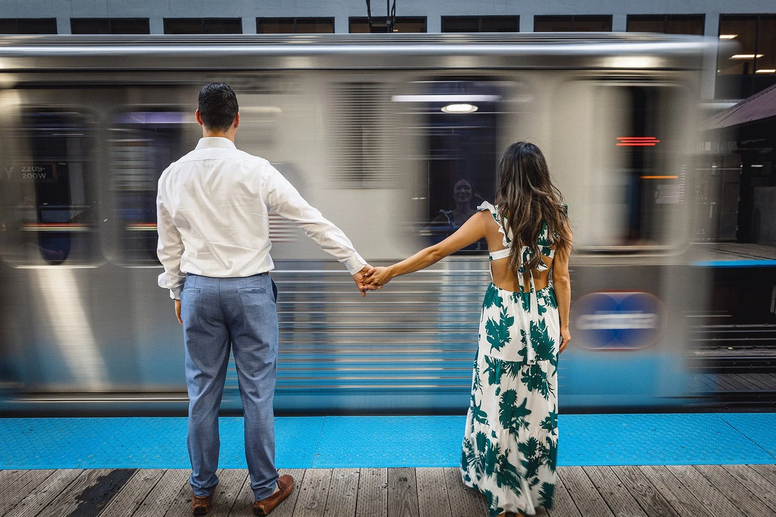 Chicago proposal photography save the date portraits