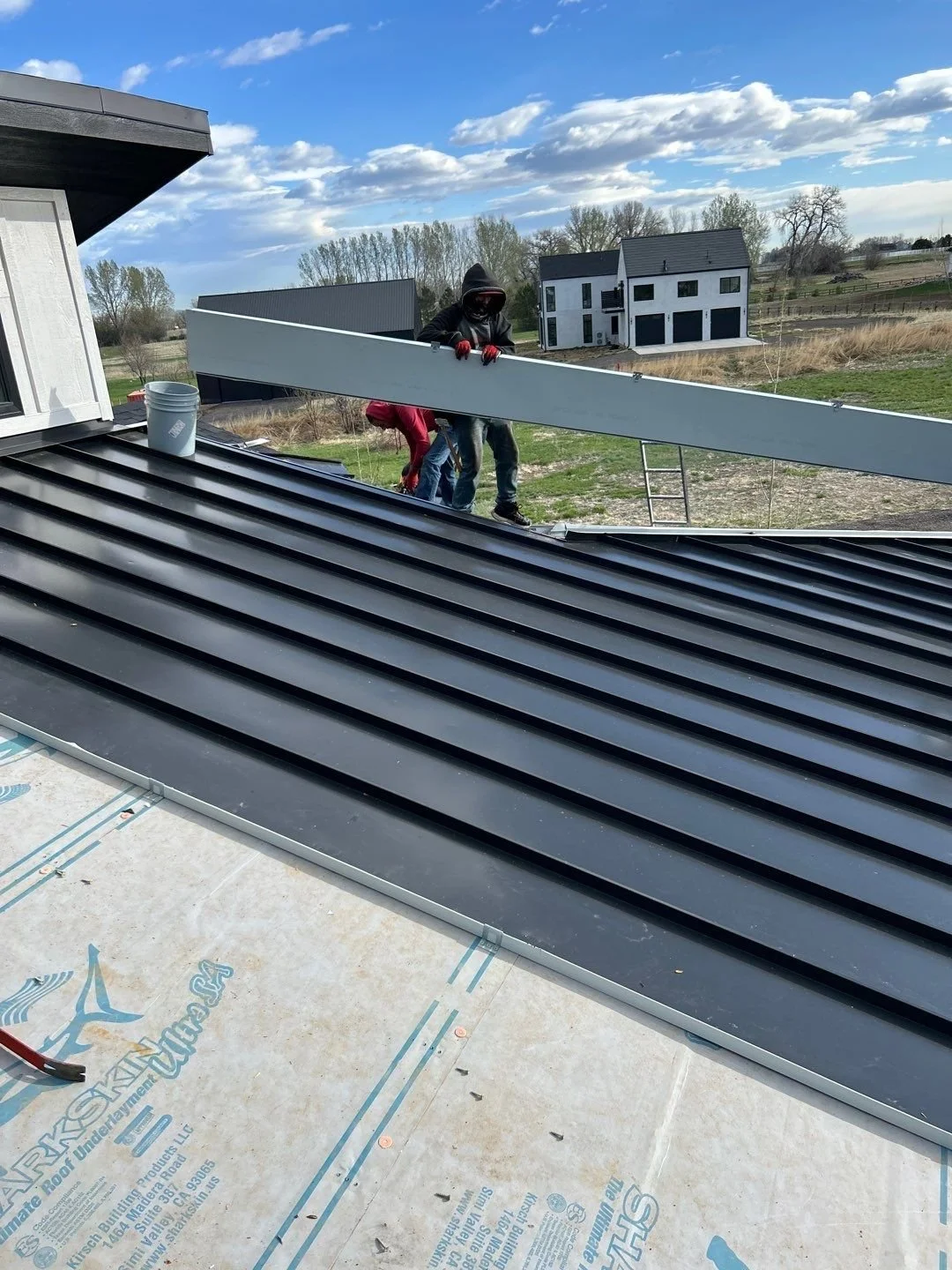 Standing seam metal roof example