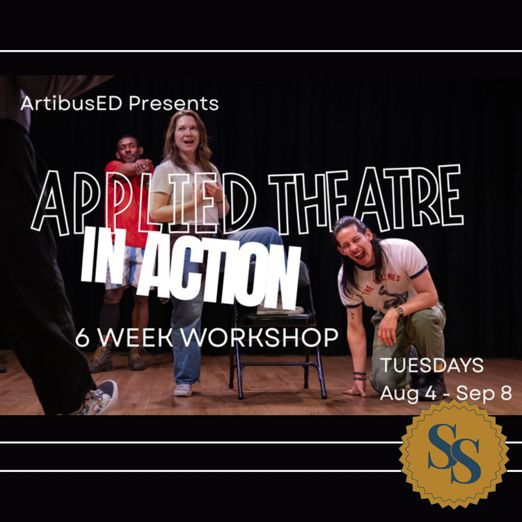 Digital graphic for Artibus-ED Applied Theatre in Action