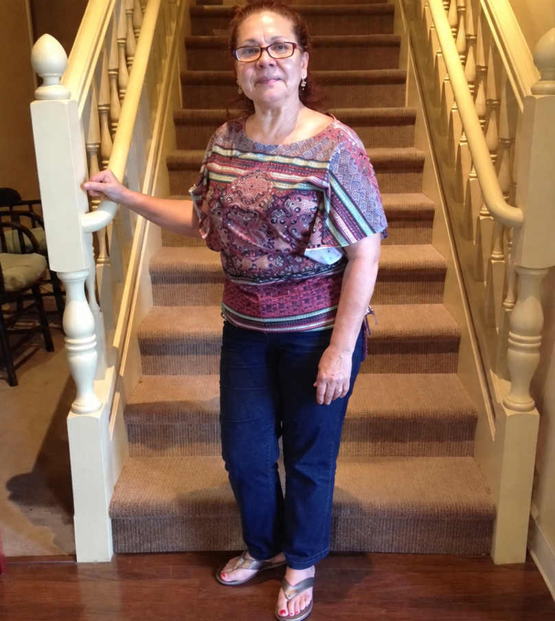 Carmen before her wellness journey