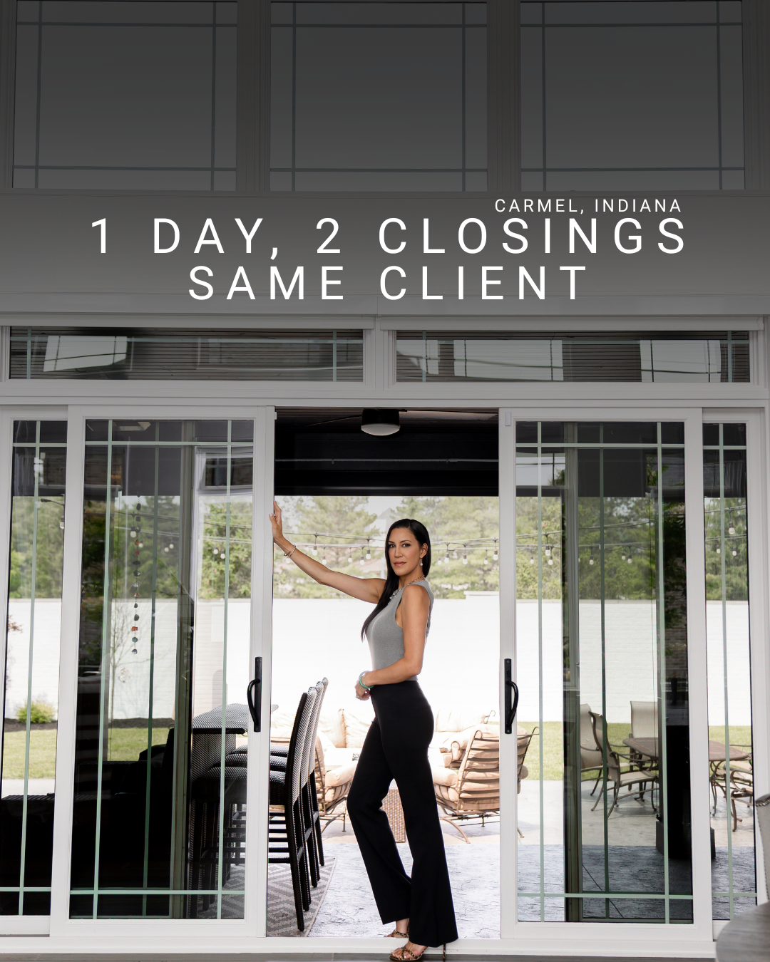 Dawn Pollard client-story post: one day, two closings, same client