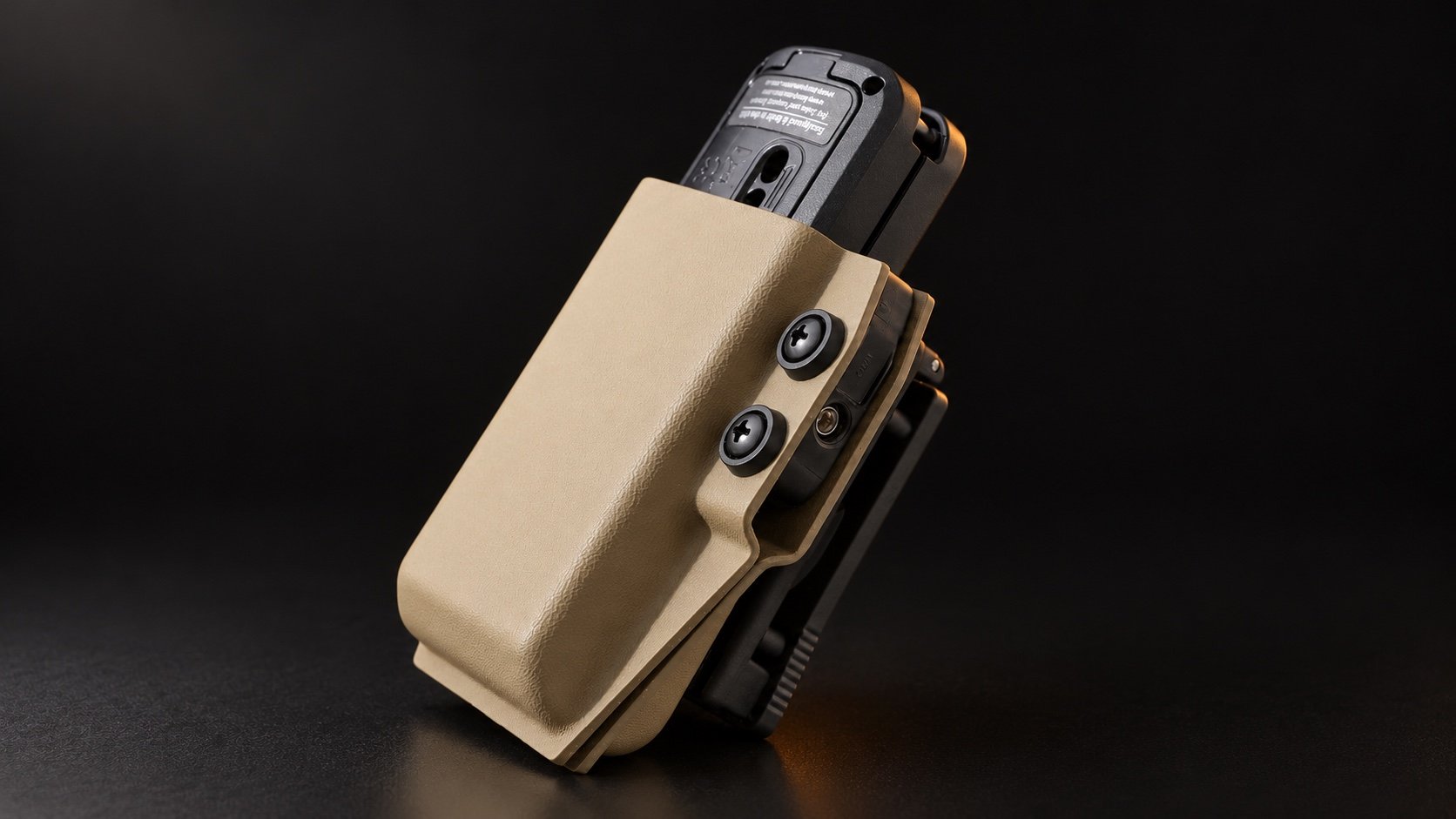 MYMAG Kestrel 5700 carrier in FDE with a Kestrel device shown for context