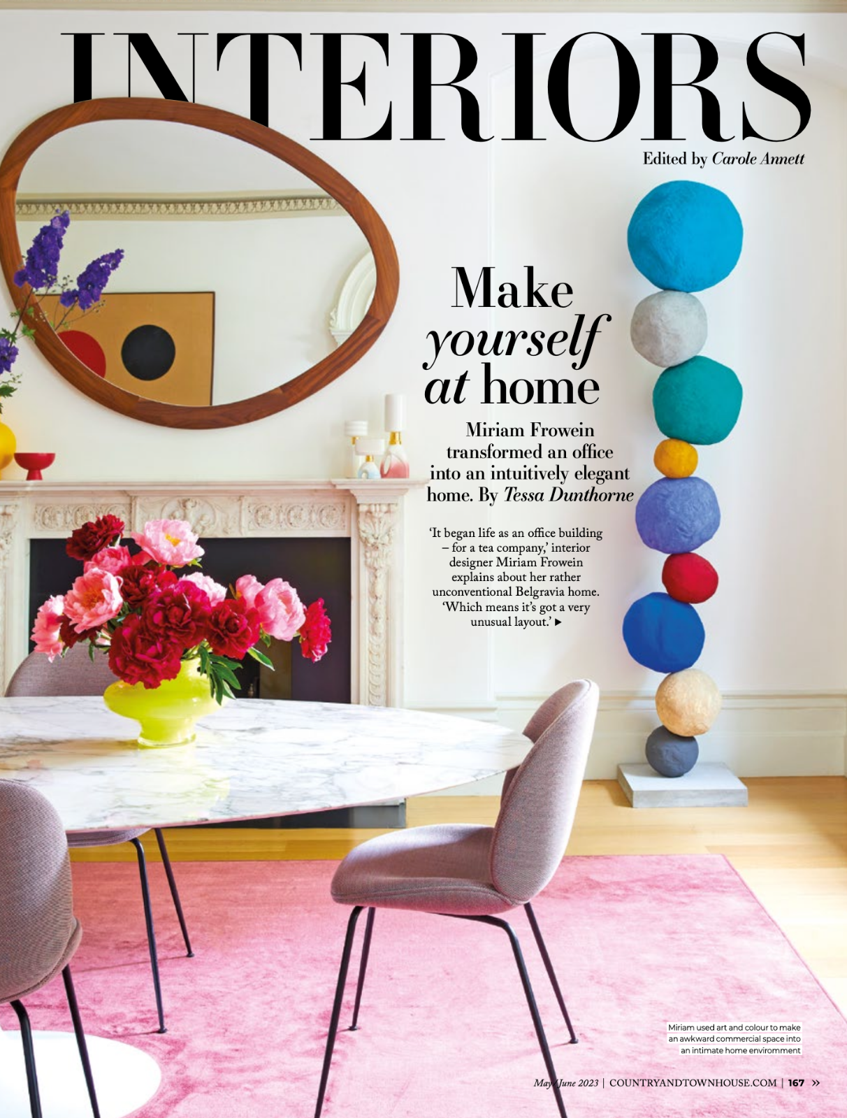Miriam Frowein press cover Country and Town House, United Kingdom