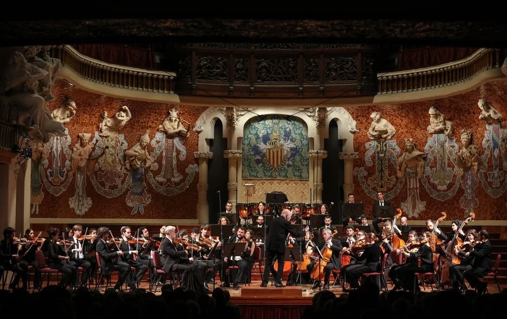 Franz Schubert Filharmonia onstage at the Palau de la Música Catalana