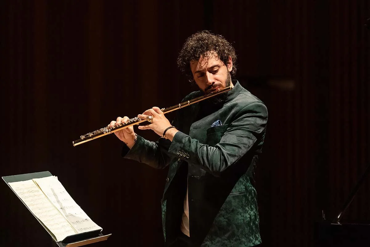 Stathis Karapanos performing at the Eschenbach & Karapanos Duo Recital, Kitara Small Hall, 17 July 2019.