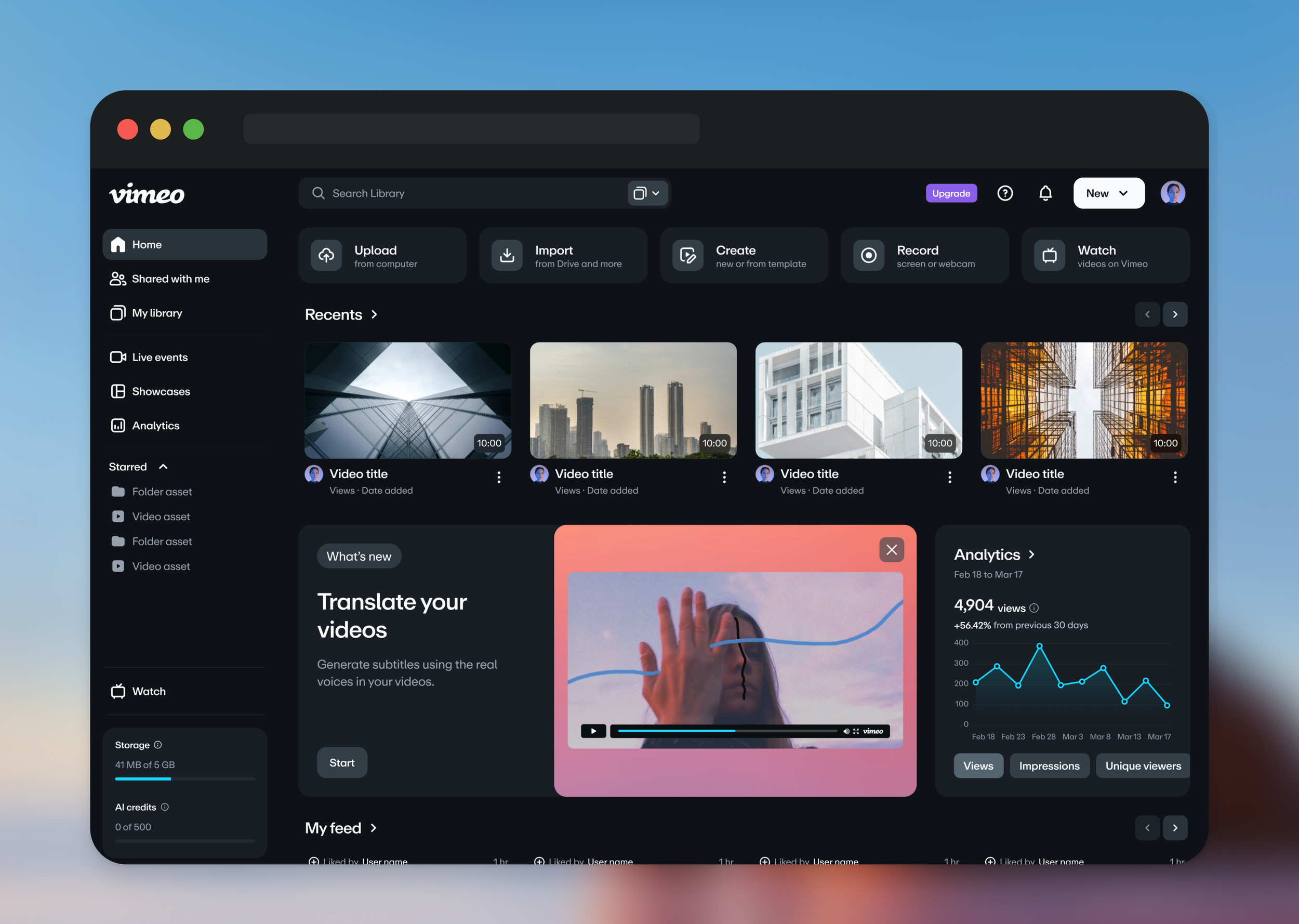 Vimeo Home