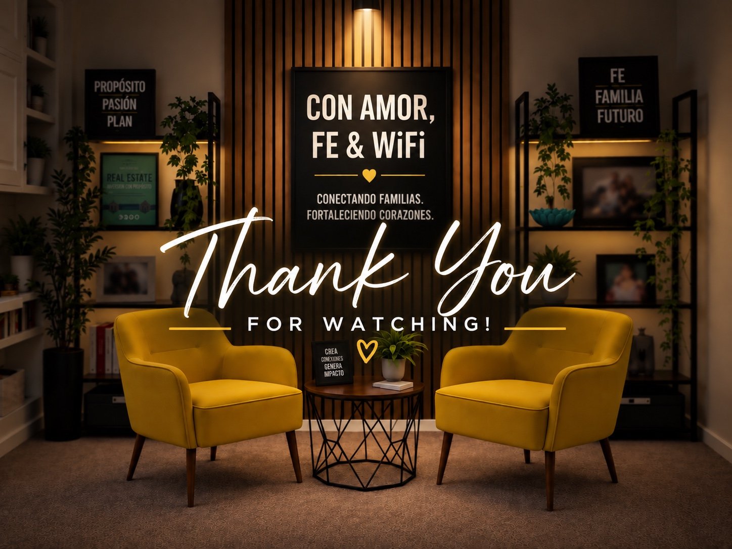 Con Amor, Fe & WiFi — Thank you for watching