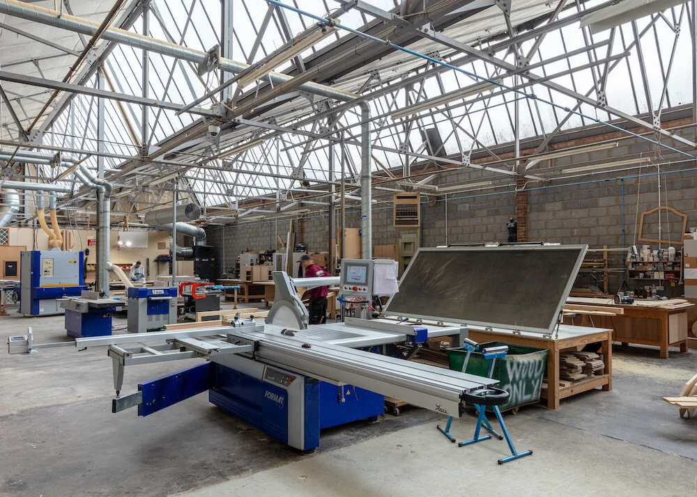 Joinery drawings and material samples for architects and interior designers