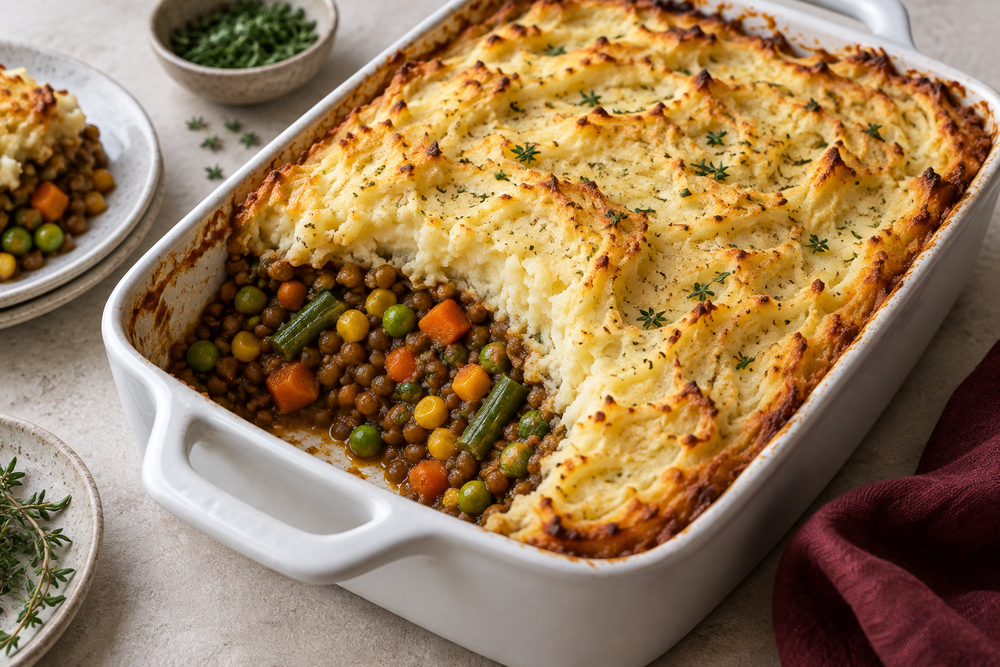 Lentil Shepherd’s Pie With Golden Potato
