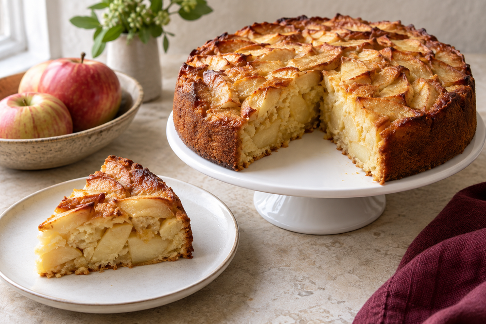 French Apple Cake With a Hint of Rum