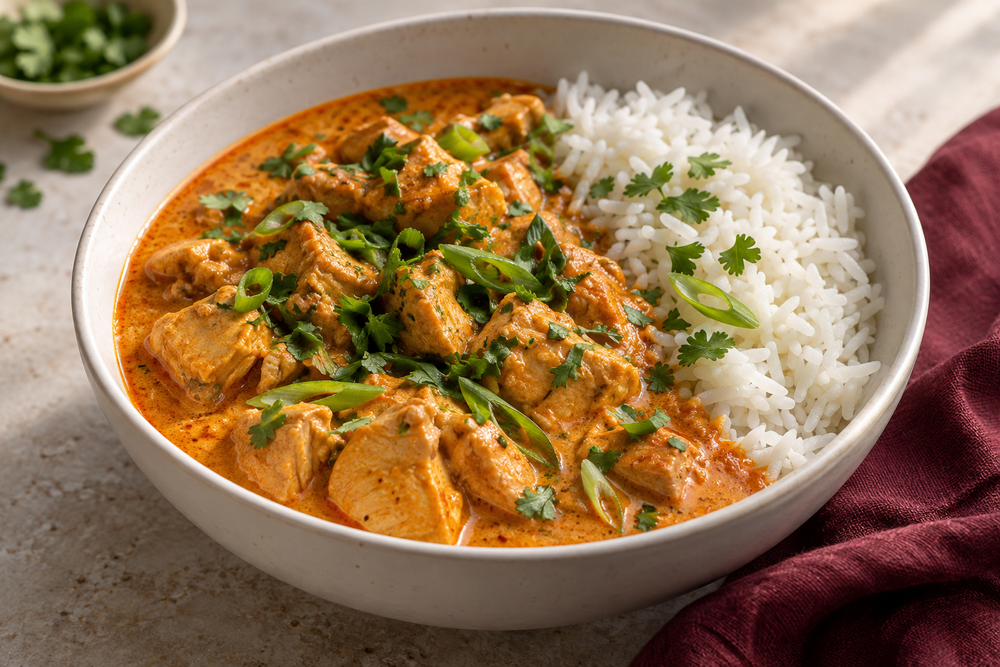 Chicken in Red Coconut Curry