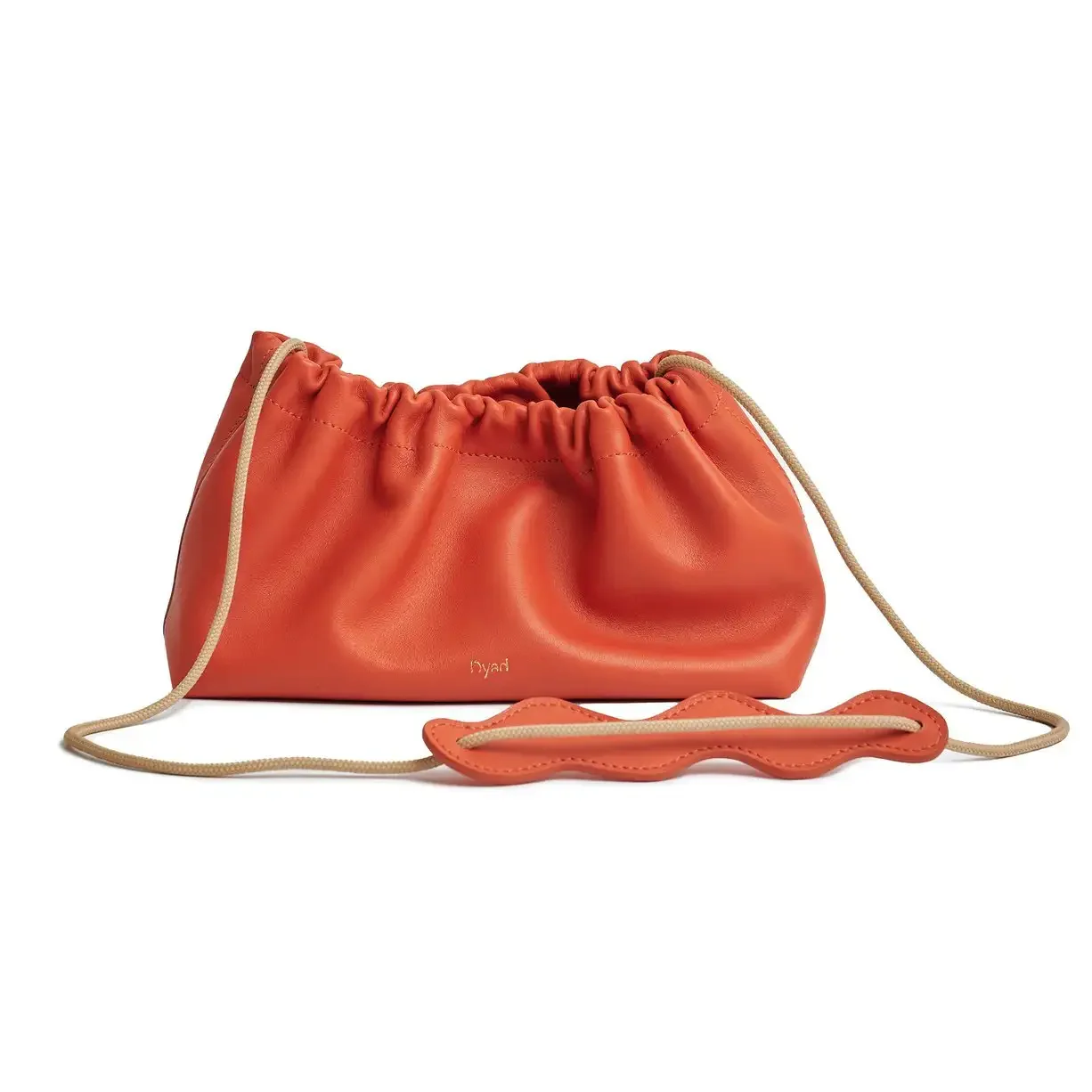 Project Dyad locally sourced cow leather texture and sculptural shape detail