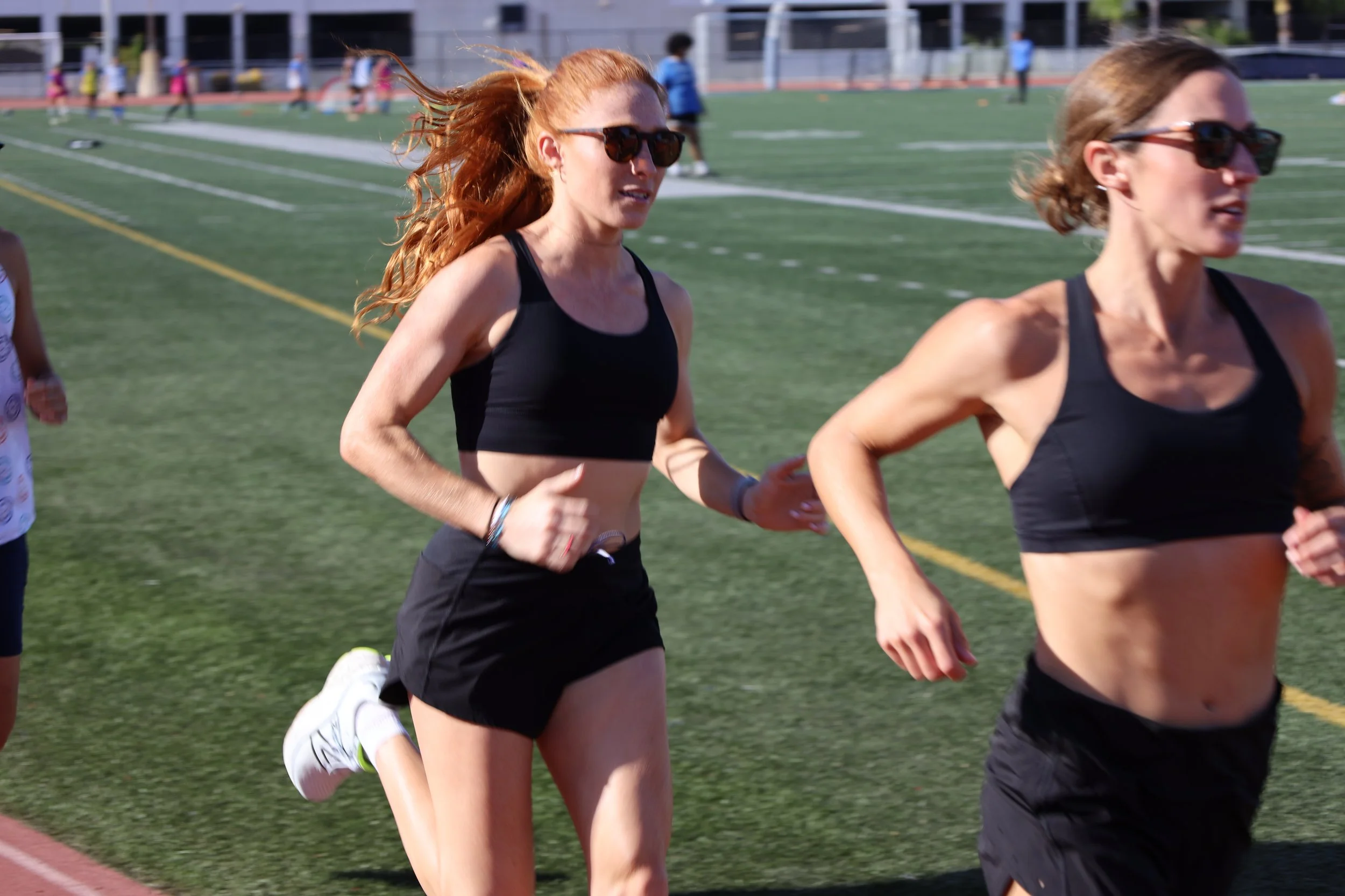 Two runners on a training run