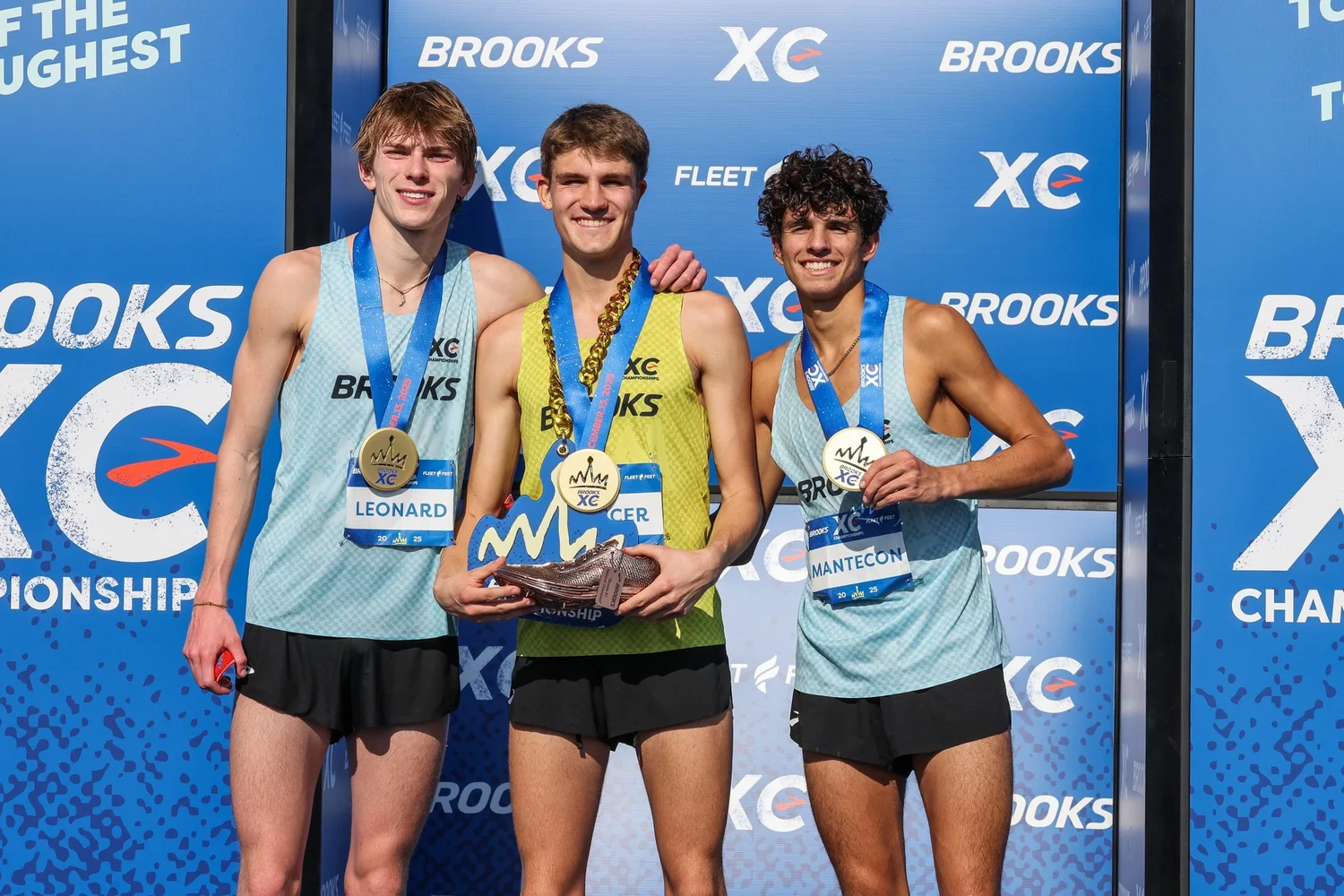 Podium at the Brooks XC Championships