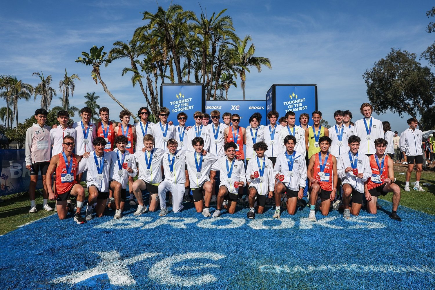 All-American team in Brooks XC kits